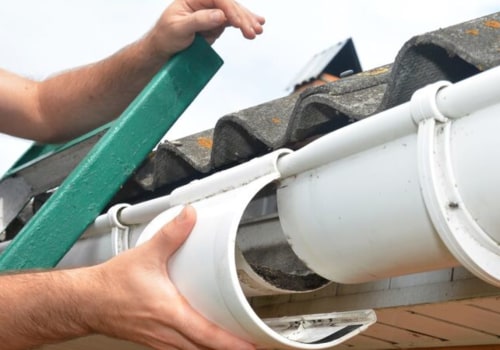 What happens if it rains and you don't have gutters?